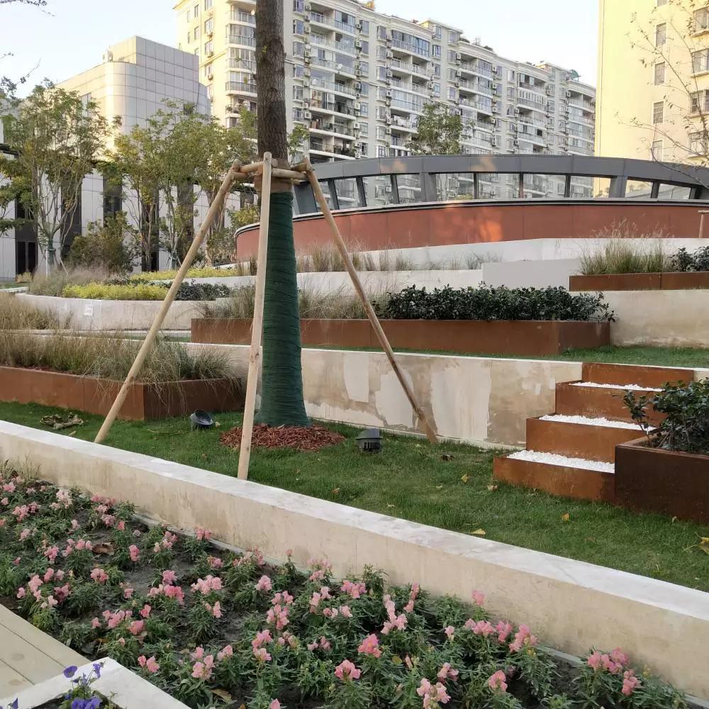 北票锈钢板花园围边