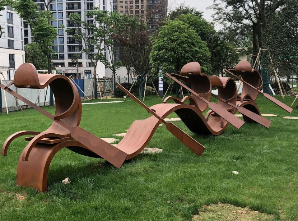 北票锈钢板造型