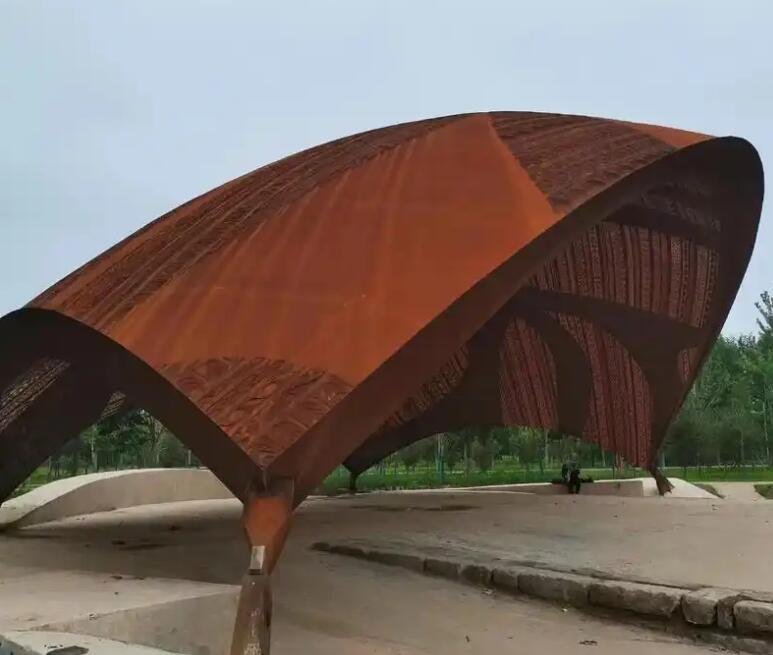 北票耐候钢幕墙案例